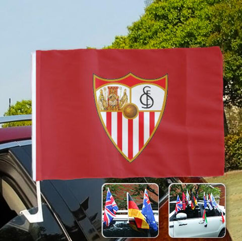 Sevilla La Liga Bandera de la ventanilla del coche