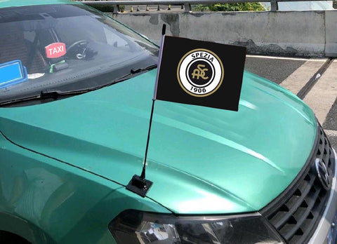 Spezia Serie A Bandiera sul cofano dell'auto
