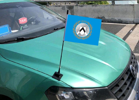 Udinese Serie A Bandiera sul cofano dell'auto