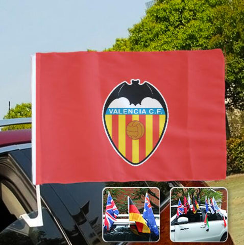 Valencia CF La Liga Bandera de la ventanilla del coche