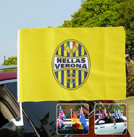 Verona Serie A Bandiera del finestrino dell'auto