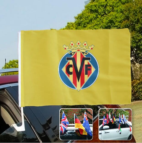 Villarreal La Liga Bandera de la ventanilla del coche