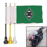 Mönchengladbach Bundesliga Motorrad-Gepäckträger-Flagge