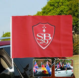 Stade Brestois Ligue-1 Drapeau de fenêtre de voiture