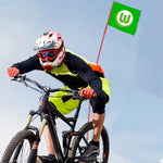 Wolfsburg Bundesliga Fahrrad Fahrrad Hinterrad Flagge
